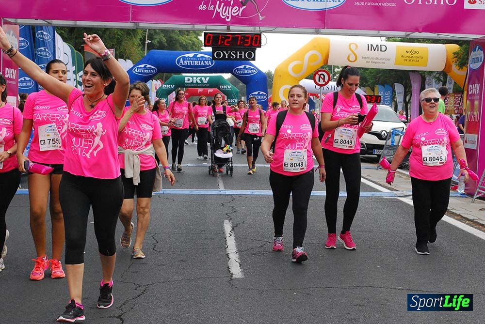 Carrera de la Mujer Sevilla meta 12 (arco derecho) desde 1h23 hasta 1h30
