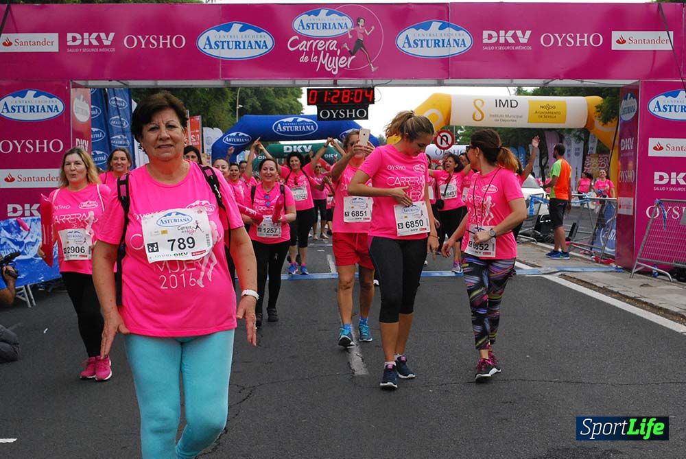 Carrera de la Mujer Sevilla meta 12 (arco derecho) desde 1h23 hasta 1h30