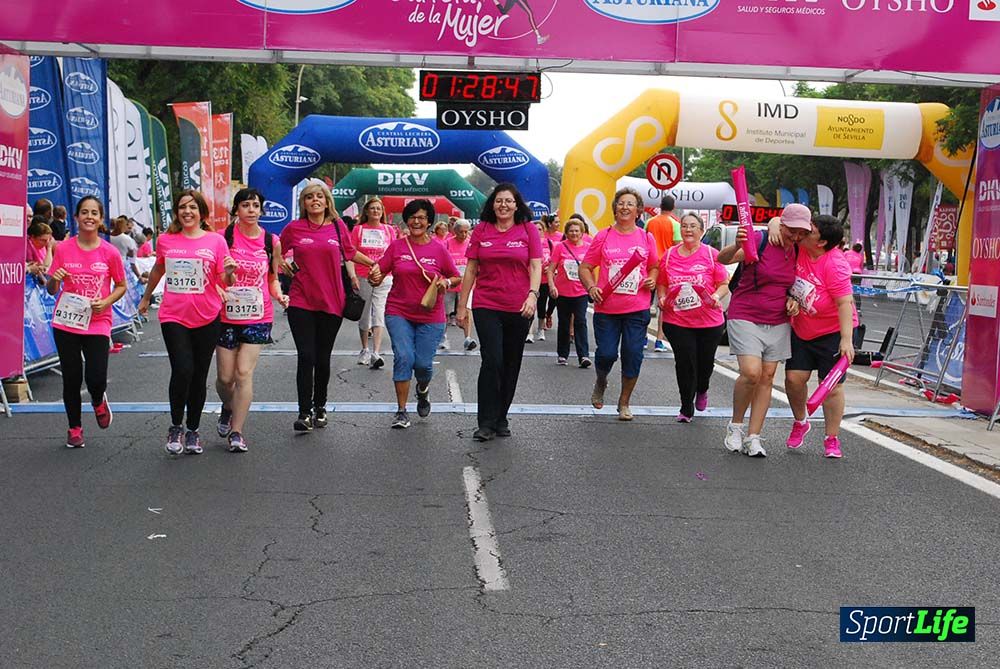 Carrera de la Mujer Sevilla meta 12 (arco derecho) desde 1h23 hasta 1h30