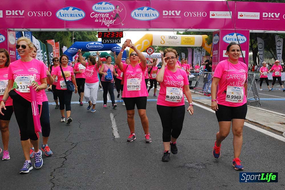 Carrera de la Mujer Sevilla meta 12 (arco derecho) desde 1h23 hasta 1h30