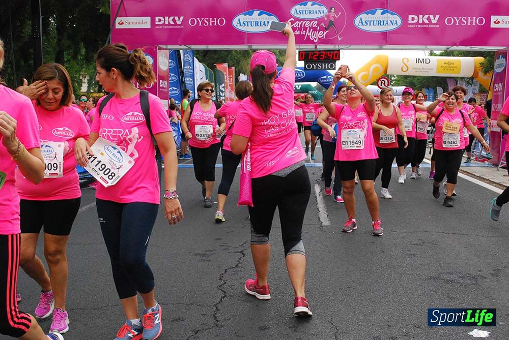 Carrera de la Mujer Sevilla meta 12 (arco derecho) desde 1h23 hasta 1h30