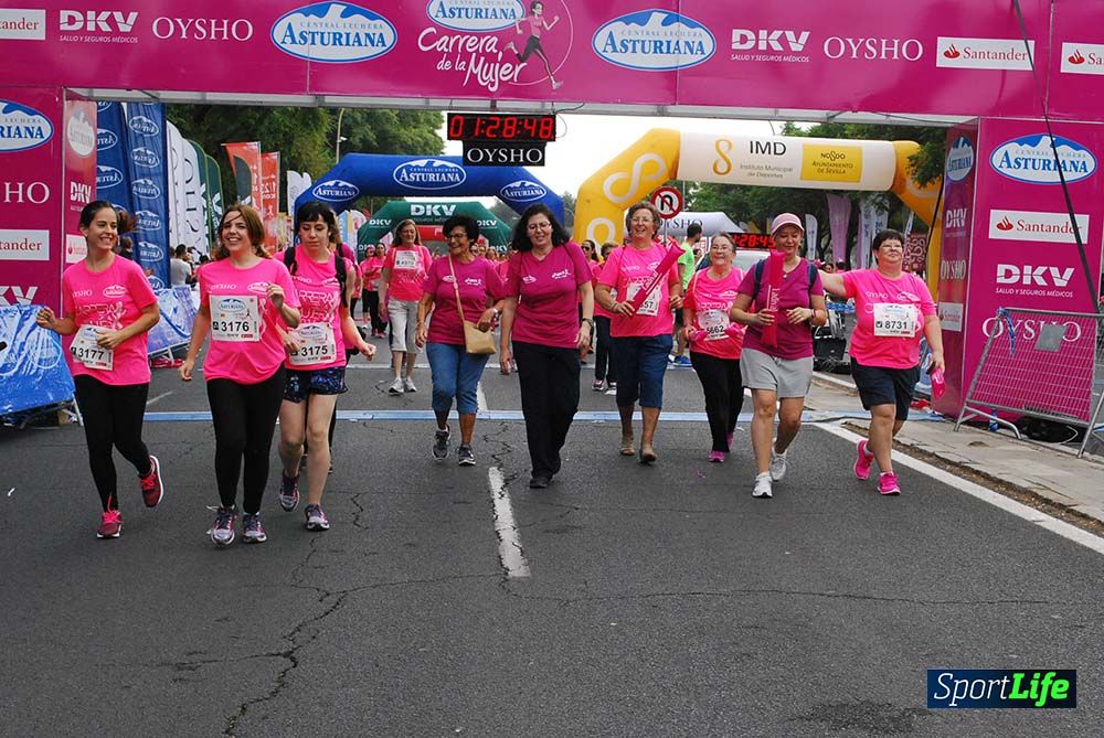 Carrera de la Mujer Sevilla meta 12 (arco derecho) desde 1h23 hasta 1h30
