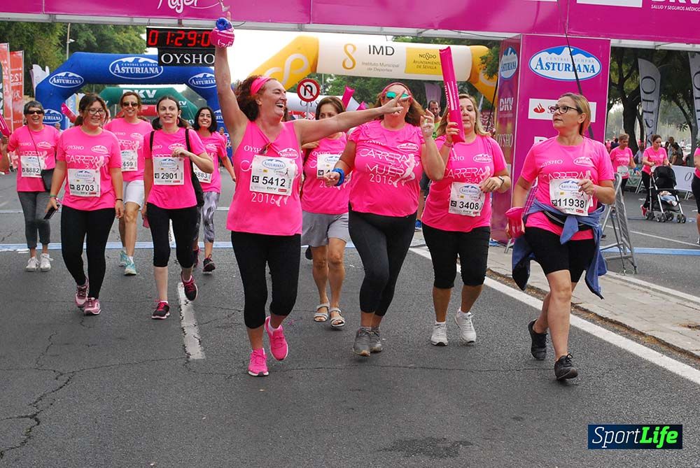 Carrera de la Mujer Sevilla meta 12 (arco derecho) desde 1h23 hasta 1h30