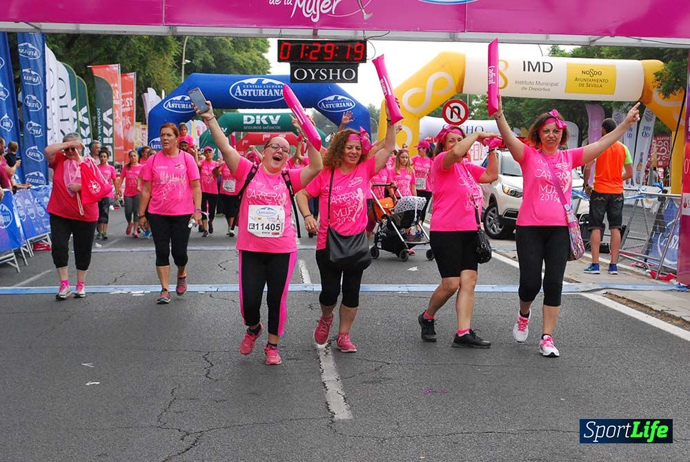 Carrera de la Mujer Sevilla meta 12 (arco derecho) desde 1h23 hasta 1h30