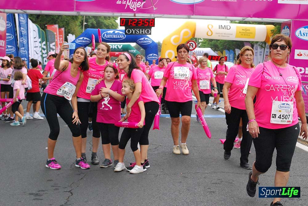 Carrera de la Mujer Sevilla meta 12 (arco derecho) desde 1h23 hasta 1h30