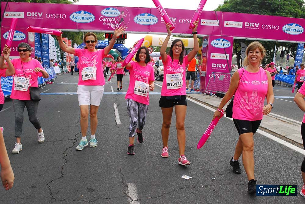 Carrera de la Mujer Sevilla meta 12 (arco derecho) desde 1h23 hasta 1h30