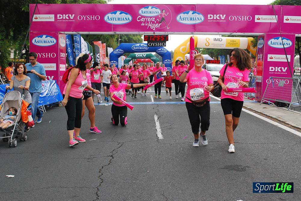 Carrera de la Mujer Sevilla meta 12 (arco derecho) desde 1h23 hasta 1h30