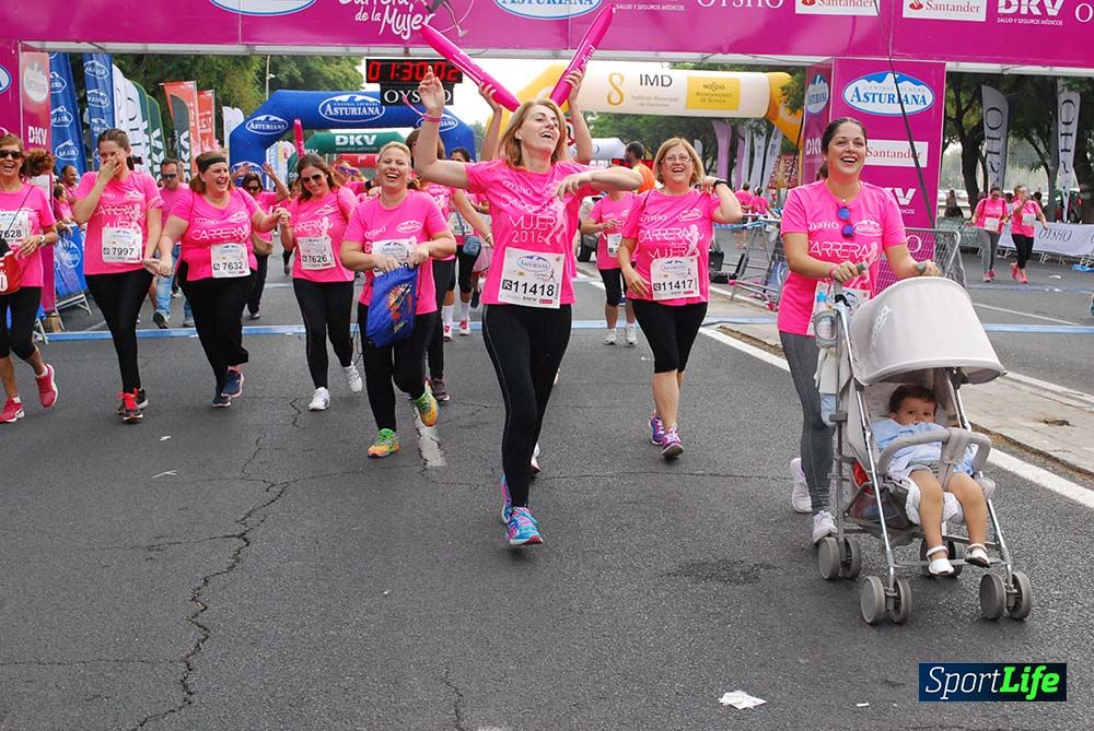 Carrera de la Mujer Sevilla meta 12 (arco derecho) desde 1h23 hasta 1h30