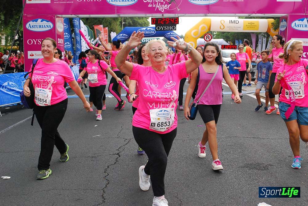 Carrera de la Mujer Sevilla meta 12 (arco derecho) desde 1h23 hasta 1h30