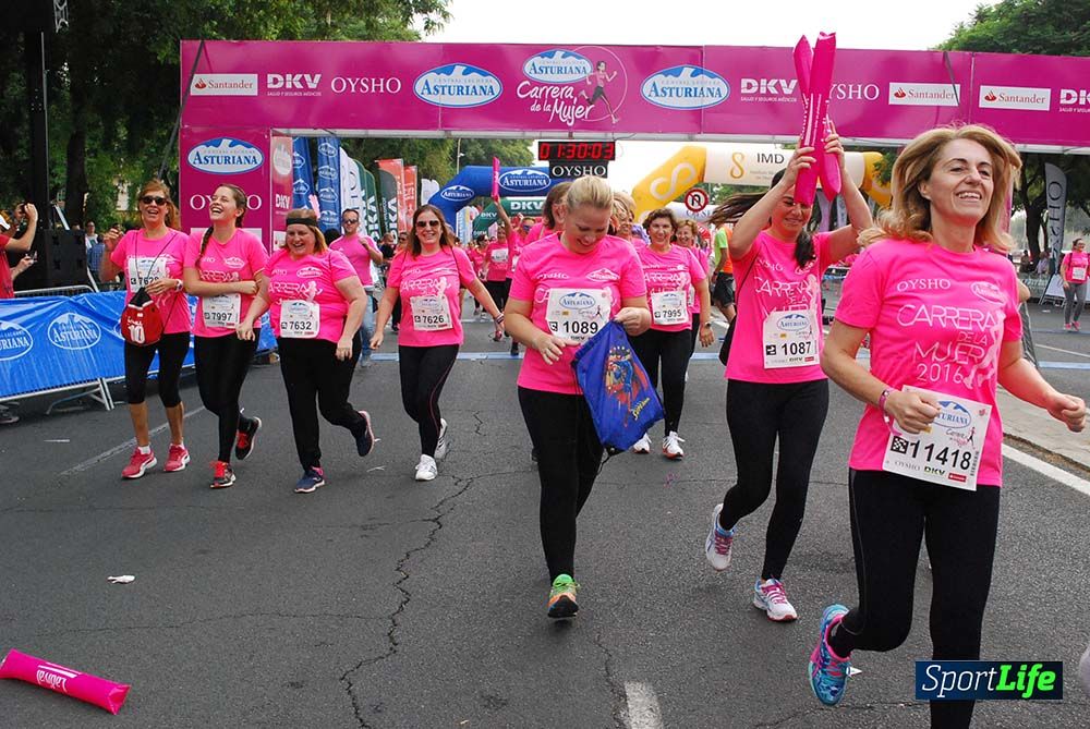 Carrera de la Mujer Sevilla meta 12 (arco derecho) desde 1h23 hasta 1h30