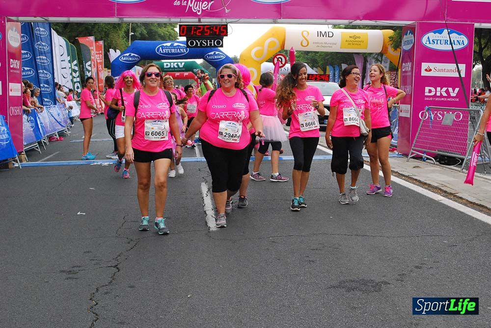Carrera de la Mujer Sevilla meta 12 (arco derecho) desde 1h23 hasta 1h30