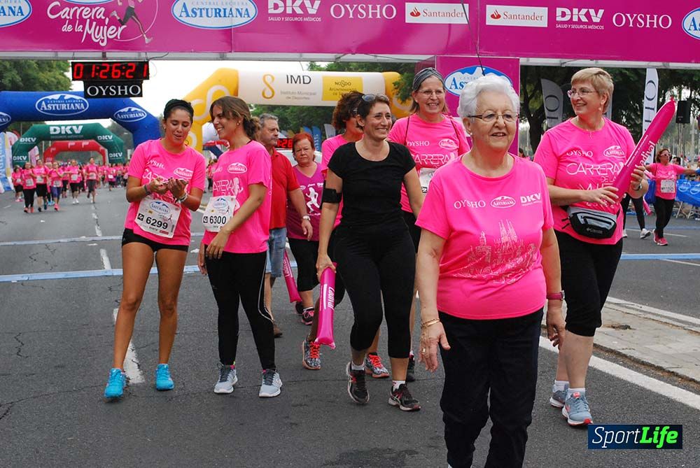 Carrera de la Mujer Sevilla meta 12 (arco derecho) desde 1h23 hasta 1h30