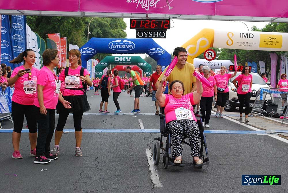 Carrera de la Mujer Sevilla meta 12 (arco derecho) desde 1h23 hasta 1h30