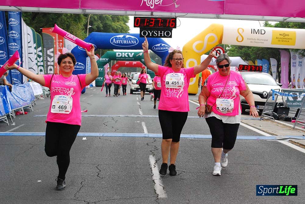 Carrera de la Mujer Sevilla meta 13 (arco derecho) desde 1h 30 hasta 1h 38