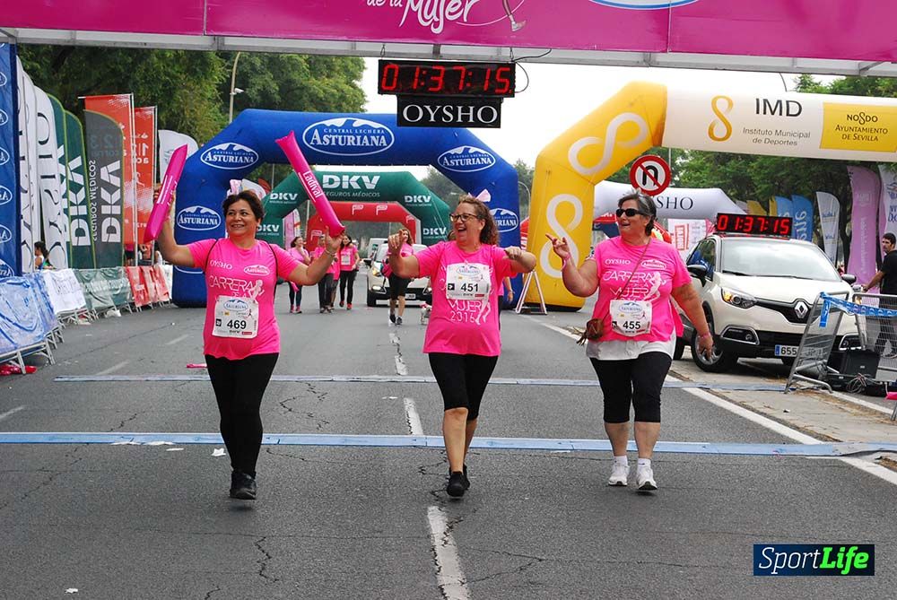 Carrera de la Mujer Sevilla meta 13 (arco derecho) desde 1h 30 hasta 1h 38