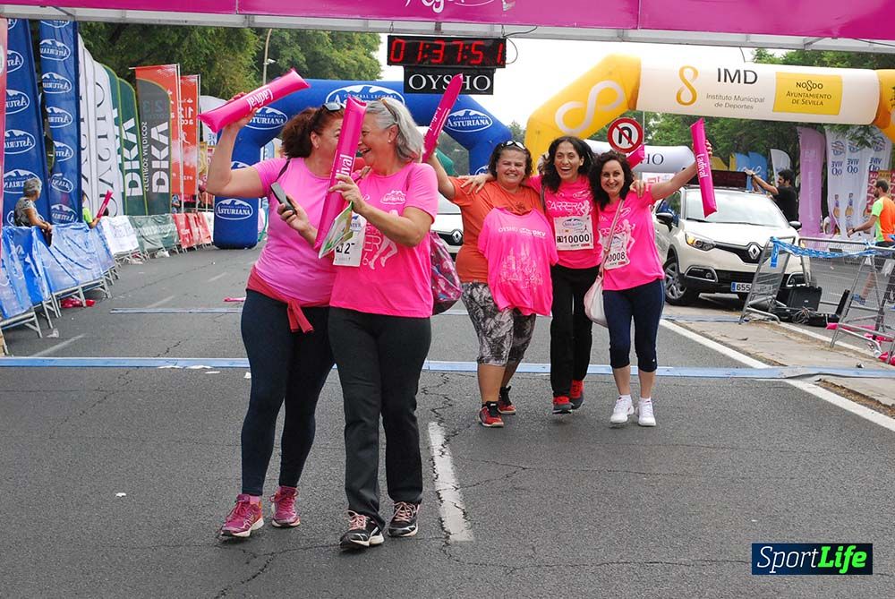 Carrera de la Mujer Sevilla meta 13 (arco derecho) desde 1h 30 hasta 1h 38