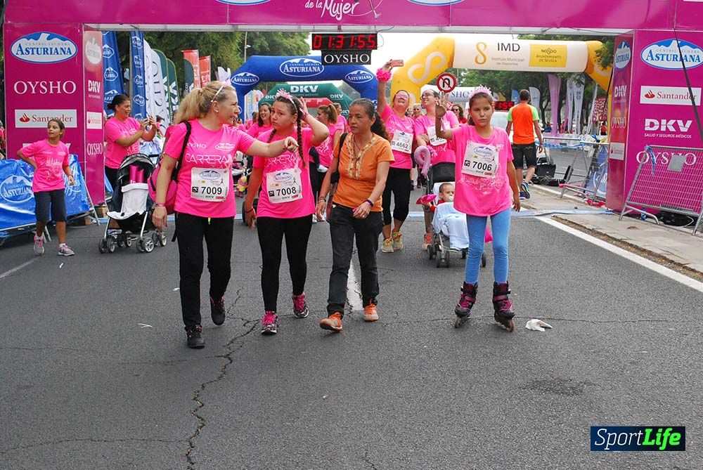 Carrera de la Mujer Sevilla meta 13 (arco derecho) desde 1h 30 hasta 1h 38