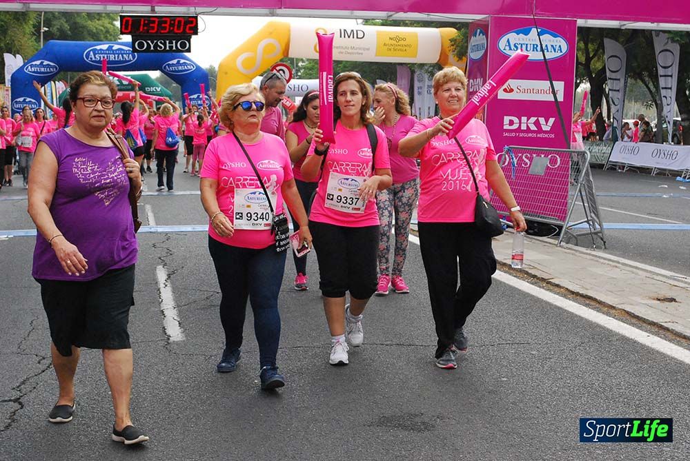 Carrera de la Mujer Sevilla meta 13 (arco derecho) desde 1h 30 hasta 1h 38