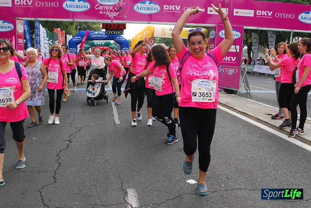 Carrera de la Mujer Sevilla meta 13 (arco derecho) desde 1h 30 hasta 1h 38