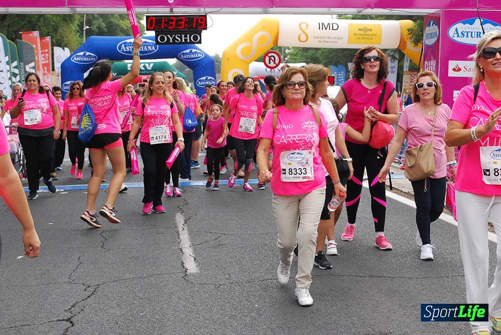 Carrera de la Mujer Sevilla meta 13 (arco derecho) desde 1h 30 hasta 1h 38