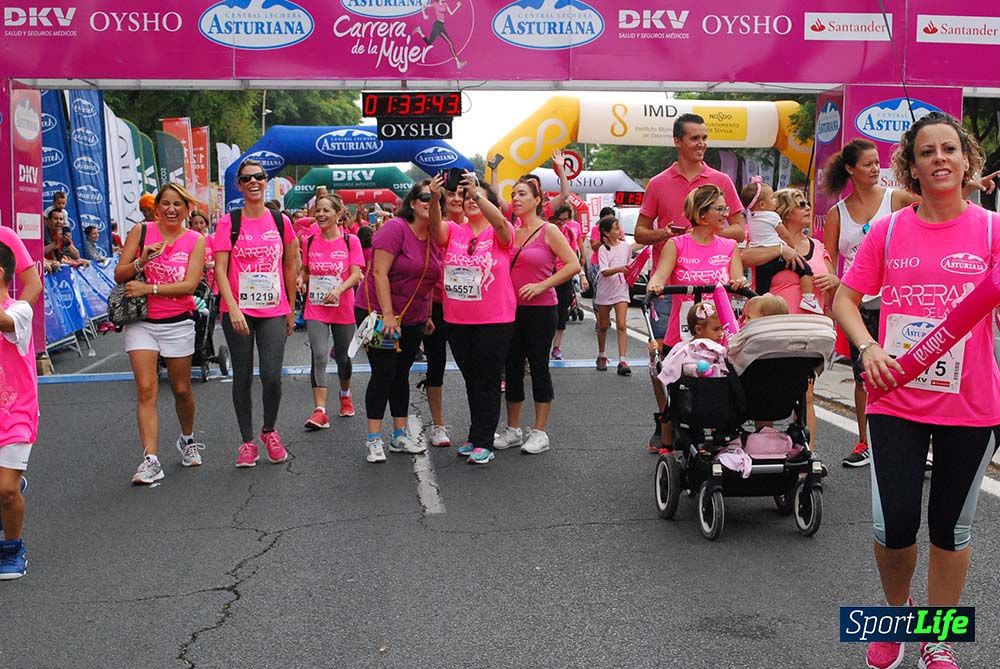Carrera de la Mujer Sevilla meta 13 (arco derecho) desde 1h 30 hasta 1h 38