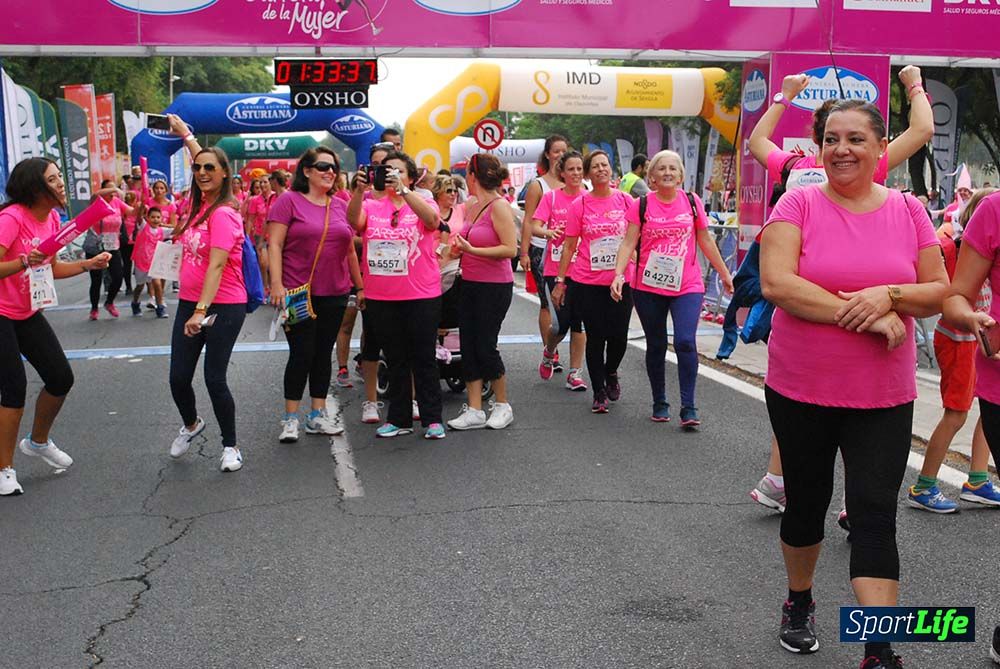 Carrera de la Mujer Sevilla meta 13 (arco derecho) desde 1h 30 hasta 1h 38