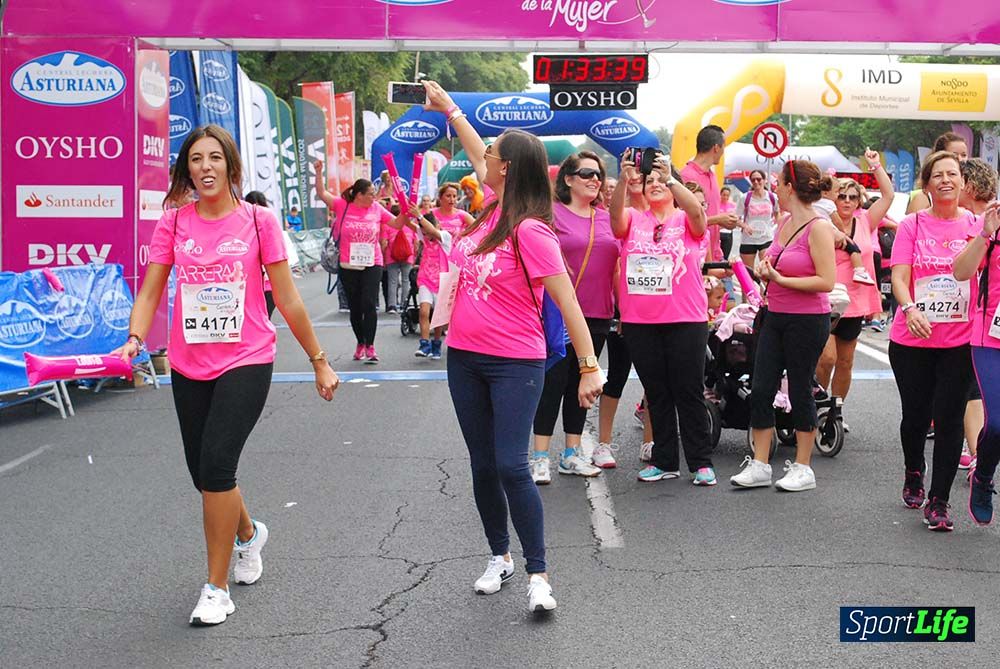 Carrera de la Mujer Sevilla meta 13 (arco derecho) desde 1h 30 hasta 1h 38