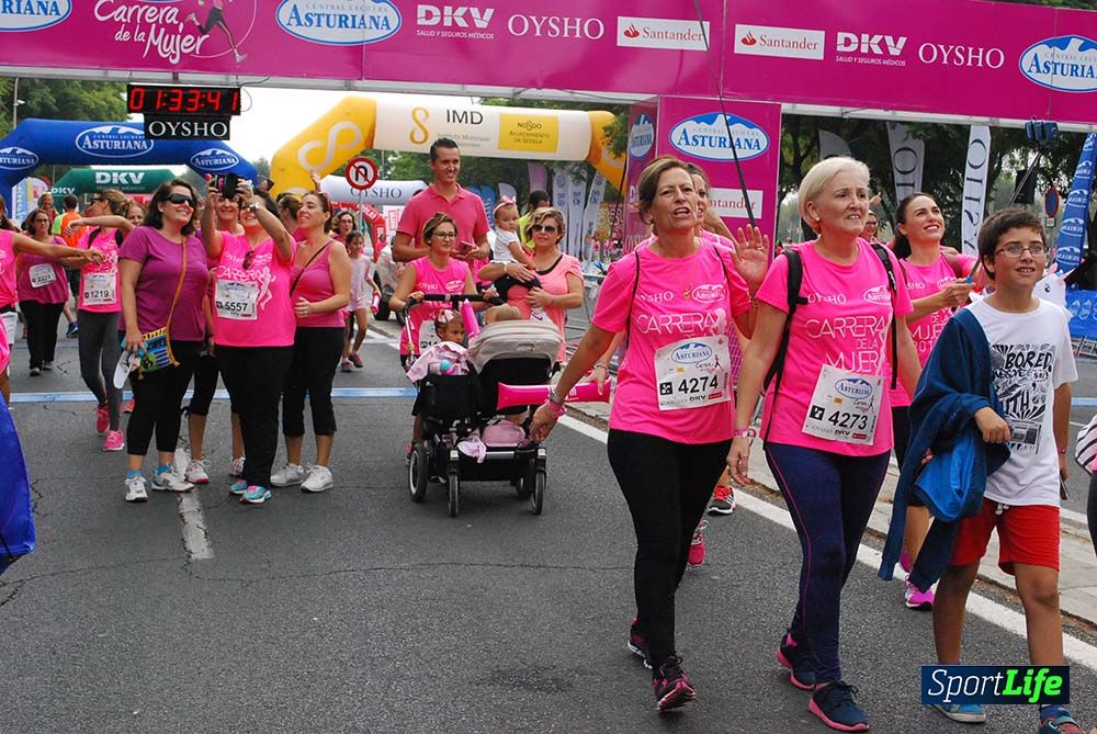 Carrera de la Mujer Sevilla meta 13 (arco derecho) desde 1h 30 hasta 1h 38