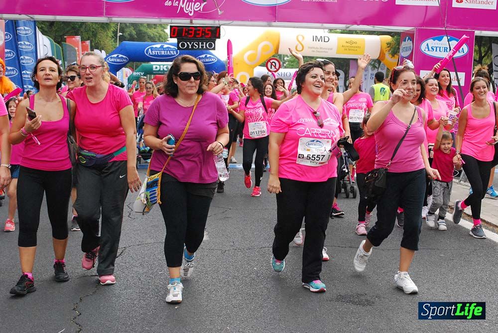 Carrera de la Mujer Sevilla meta 13 (arco derecho) desde 1h 30 hasta 1h 38