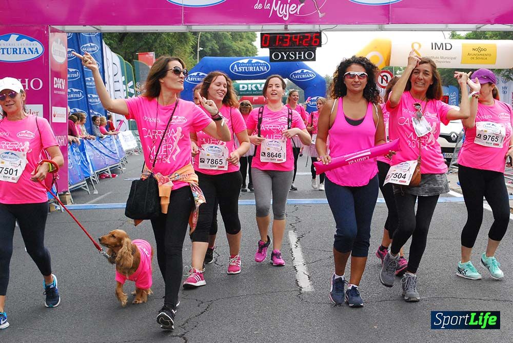 Carrera de la Mujer Sevilla meta 13 (arco derecho) desde 1h 30 hasta 1h 38