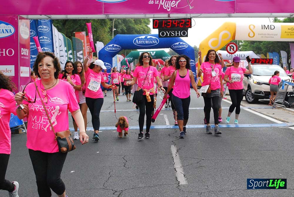 Carrera de la Mujer Sevilla meta 13 (arco derecho) desde 1h 30 hasta 1h 38