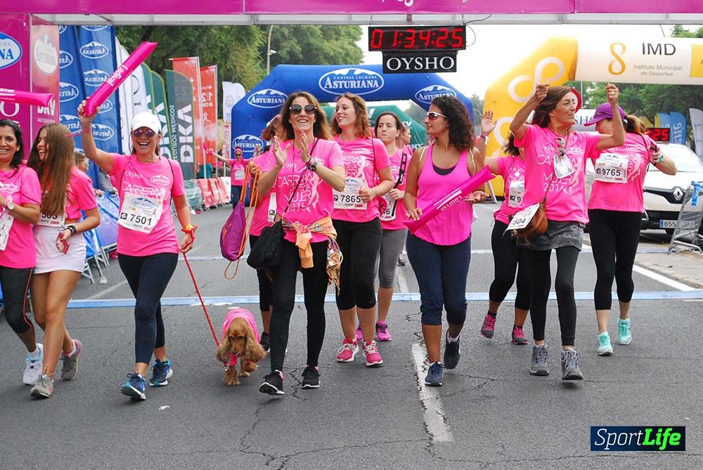 Carrera de la Mujer Sevilla meta 13 (arco derecho) desde 1h 30 hasta 1h 38