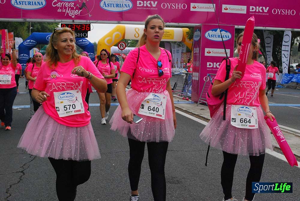 Carrera de la Mujer Sevilla meta 13 (arco derecho) desde 1h 30 hasta 1h 38