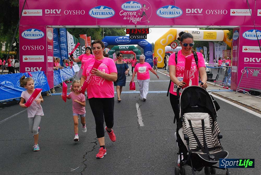 Carrera de la Mujer Sevilla meta 13 (arco derecho) desde 1h 30 hasta 1h 38