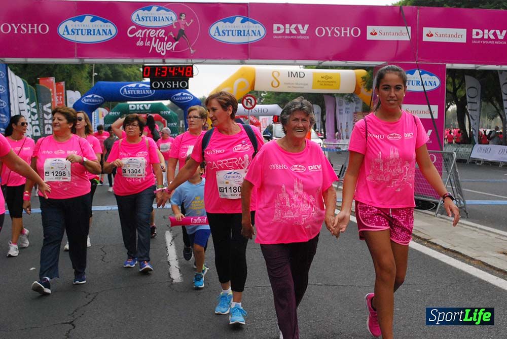 Carrera de la Mujer Sevilla meta 13 (arco derecho) desde 1h 30 hasta 1h 38
