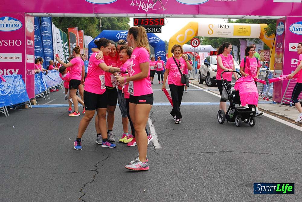 Carrera de la Mujer Sevilla meta 13 (arco derecho) desde 1h 30 hasta 1h 38