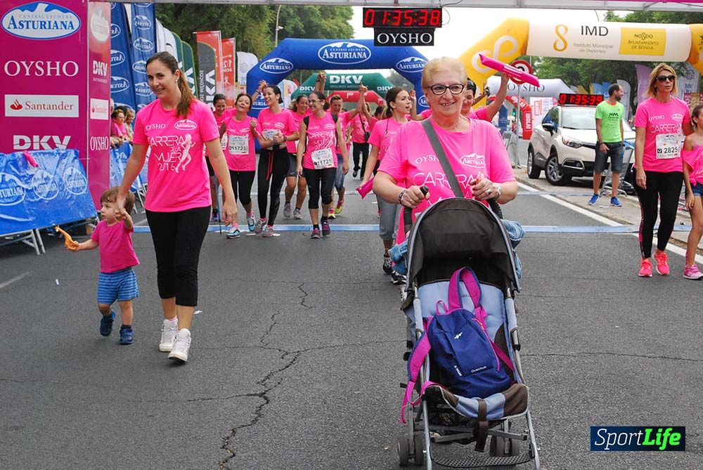 Carrera de la Mujer Sevilla meta 13 (arco derecho) desde 1h 30 hasta 1h 38