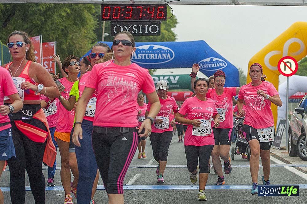 Carrera de la Mujer Sevilla meta (arco izquierdo) desde el minuto 37 al 43