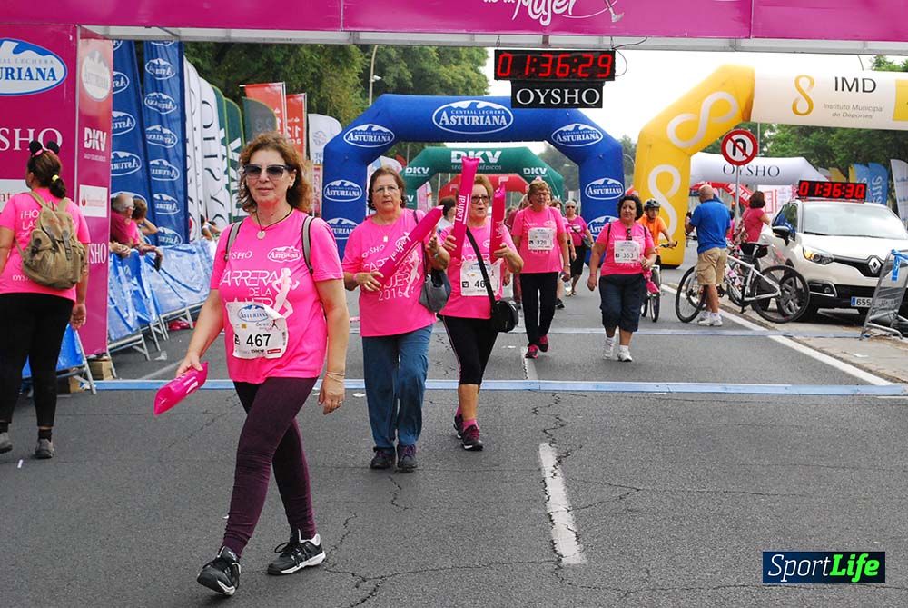 Carrera de la Mujer Sevilla meta 13 (arco derecho) desde 1h 30 hasta 1h 38