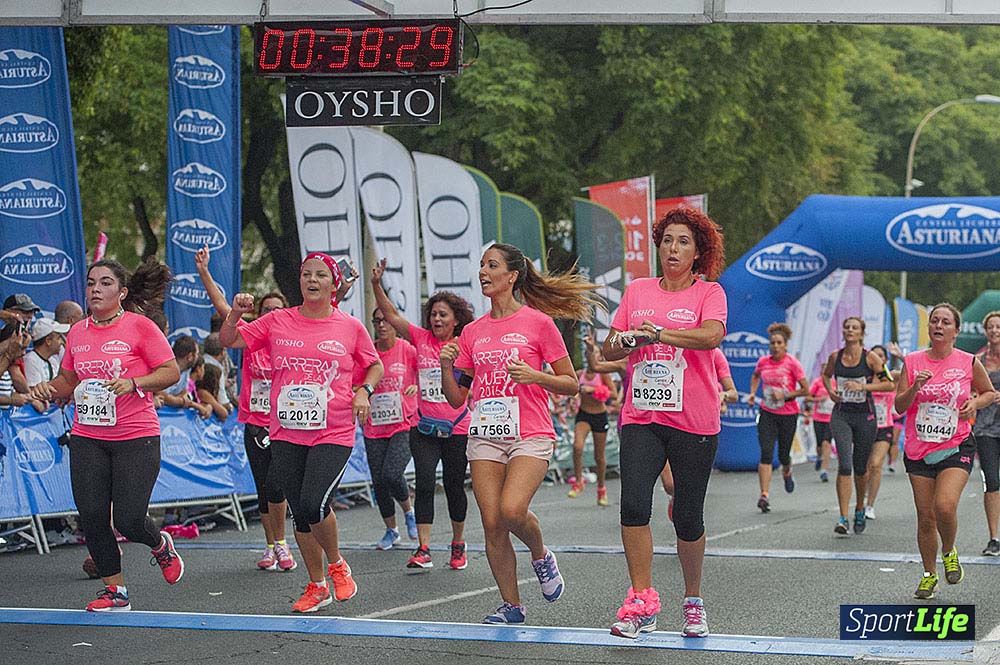 Carrera de la Mujer Sevilla meta (arco izquierdo) desde el minuto 37 al 43