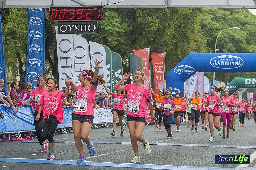 Carrera de la Mujer Sevilla meta (arco izquierdo) desde el minuto 37 al 43