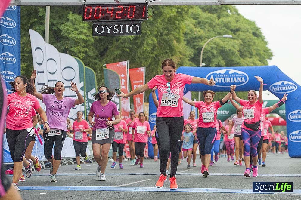 Carrera de la Mujer Sevilla meta (arco izquierdo) desde el minuto 37 al 43