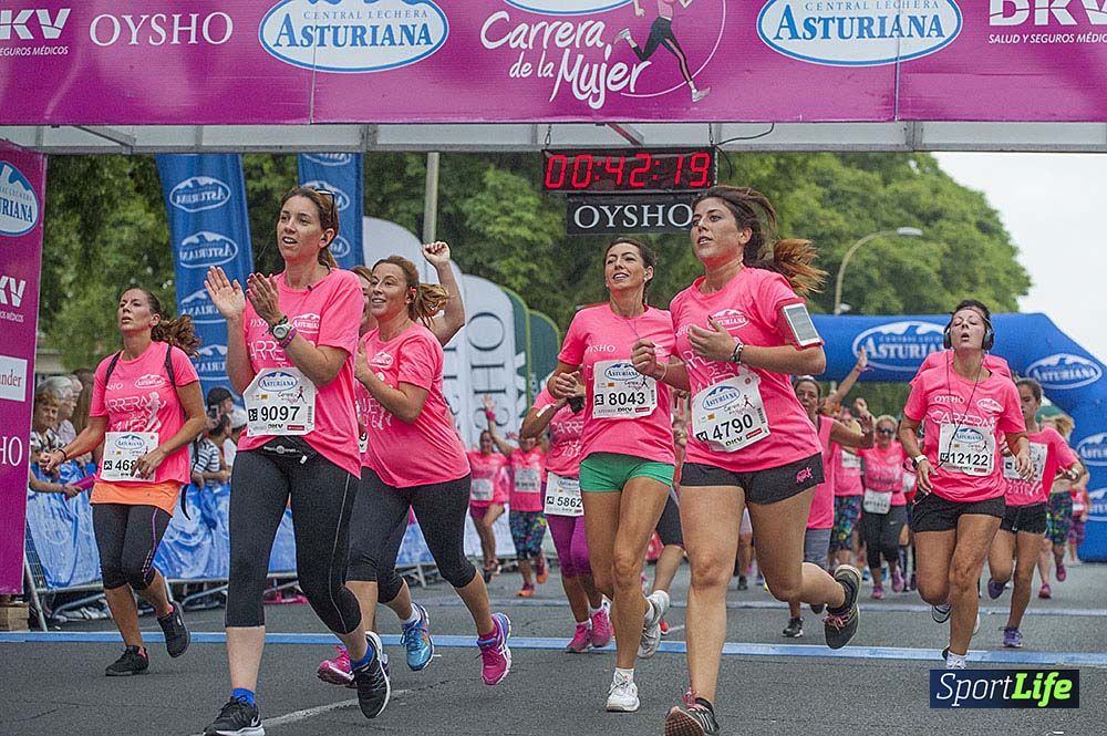 Carrera de la Mujer Sevilla meta (arco izquierdo) desde el minuto 37 al 43
