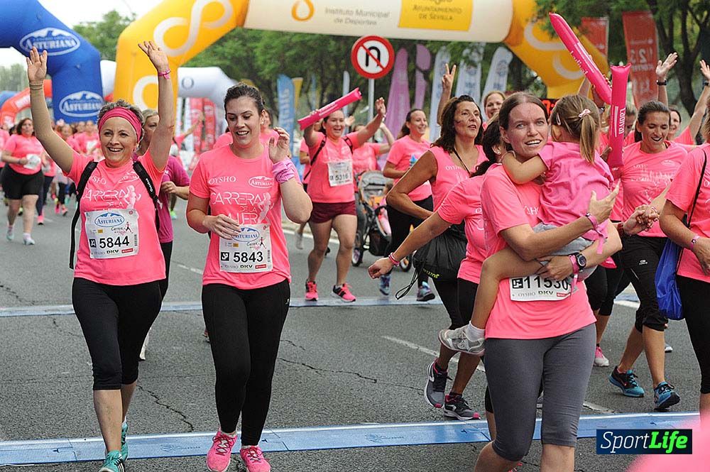 Carrera de la Mujer Sevilla (arco izquierdo) desde el minuto 51 hasta 1h 01