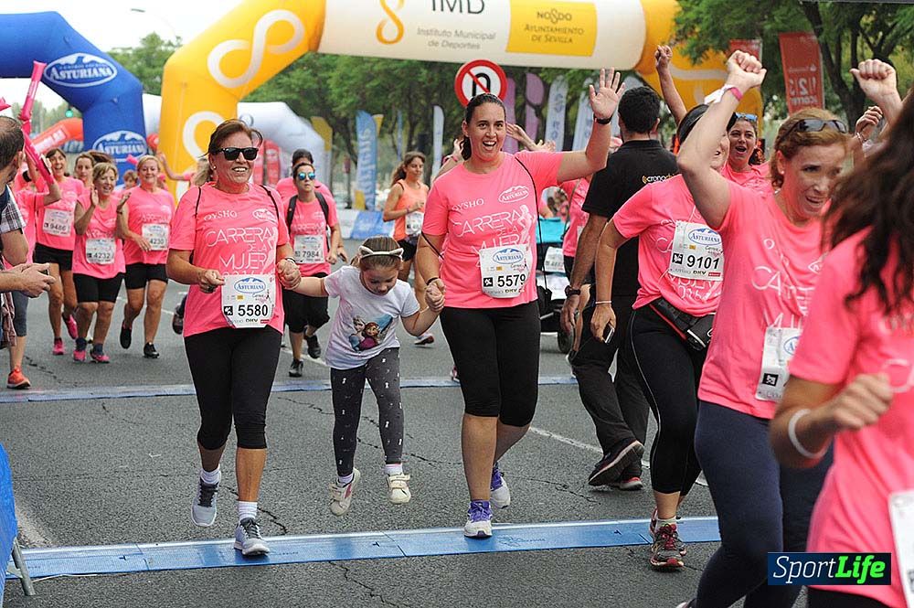 Carrera de la Mujer Sevilla (arco izquierdo) desde el minuto 51 hasta 1h 01