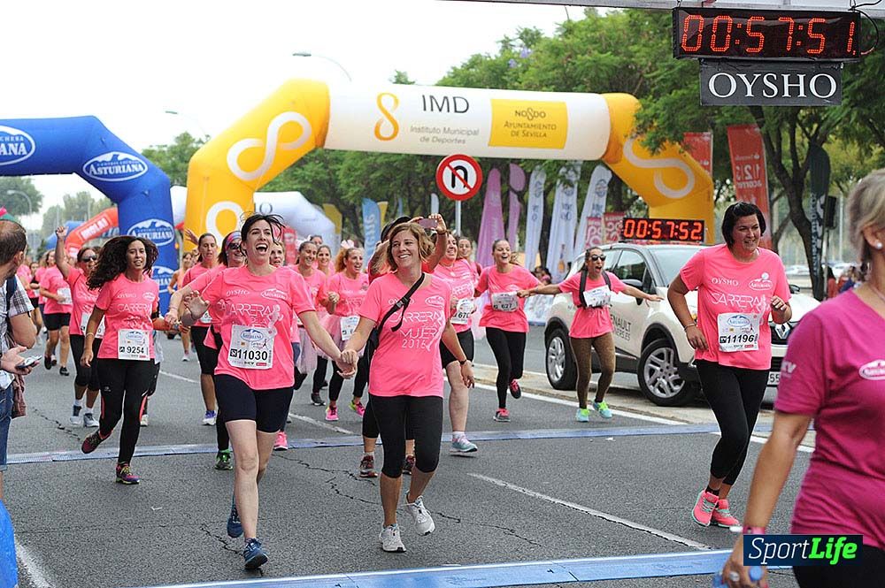 Carrera de la Mujer Sevilla (arco izquierdo) desde el minuto 51 hasta 1h 01