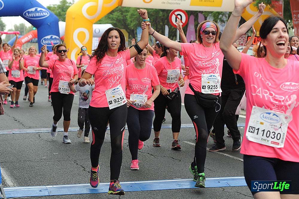 Carrera de la Mujer Sevilla (arco izquierdo) desde el minuto 51 hasta 1h 01