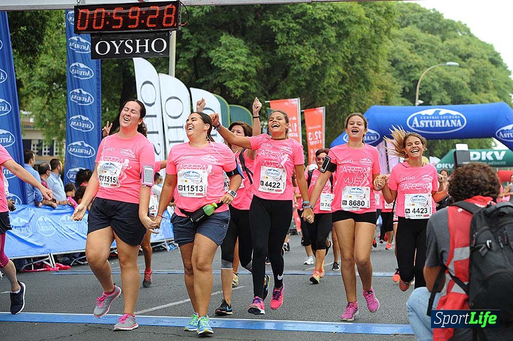 Carrera de la Mujer Sevilla (arco izquierdo) desde el minuto 51 hasta 1h 01
