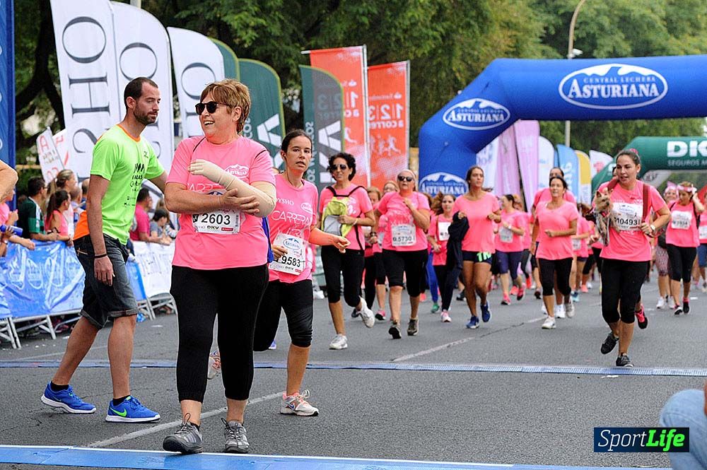 Carrera de la Mujer Sevilla (arco izquierdo) desde el minuto 51 hasta 1h 01