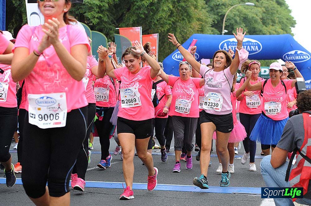 Carrera de la Mujer Sevilla (arco izquierdo) desde el minuto 51 hasta 1h 01